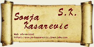 Sonja Kašarević vizit kartica